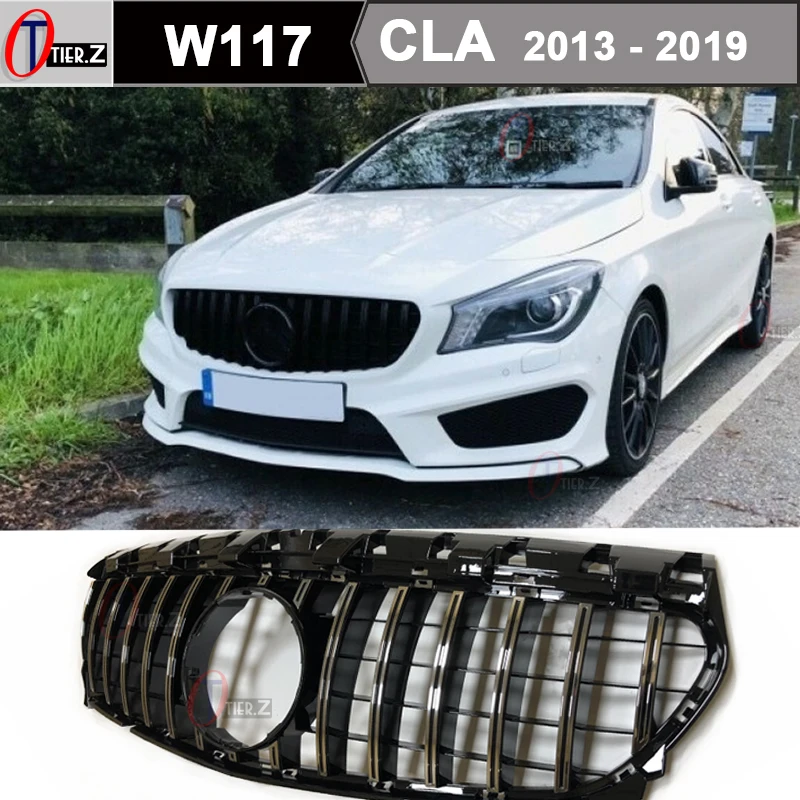 W117 GT Roštilj Auto-Prednji Poklopac Rešetke za Mercedes CLA Class X117 Shooting Brake & C117 Coupe 2013-2019 CLA250 CLA200