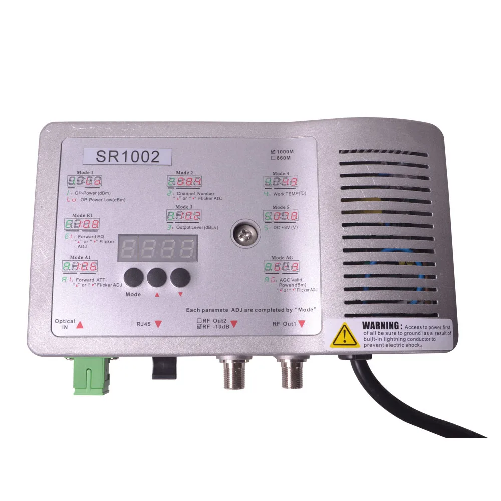 SR1002 1 Ghz GaAs-čip, equalizer i ATT Upravljaju fiber-optički prijemnik bez povratni put