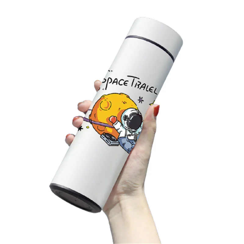 Svemirska Šalica Kreativnost 304 Vakuumska Boca Od Nehrđajućeg Čelika Za Muškarce I Žene 500 ml Posuđe Za Piće Mlijeko Kava Čaj Anti-pad Pad Kupnje J372
