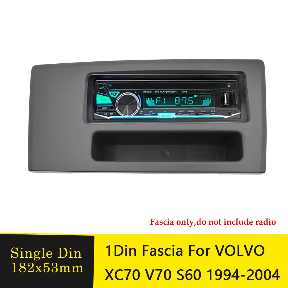 1Din Auto Radio Fascije Okvir Za VOLVO XC70 S60 V70 Adapter Prednji Panel Audio Stereo Okvir Crtica Nosač DVD Player Ploča Komplet