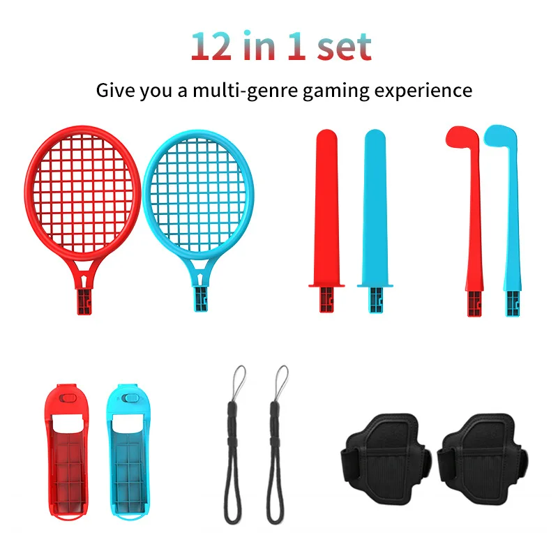 12в1 Za Nintendo Switch OLED Sportski Skup Upravljanje Joy-con Narukvica Reket za Tenis Fitness Remen Za Stopala Mač Igre Prekidač Pribor