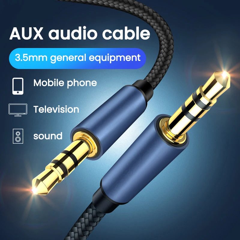 Aux Kabel Kabel Zvučnika 3,5 mm Audio Priključak Za Auto Slušalice Adapter Штекерное Priključak na Priključnicu (3,5 mm Kabel Za iPhone Samsung Xiaomi