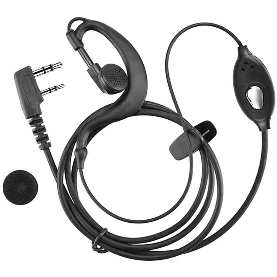 NOVI 2-Pinski Mikrofon Slušalice Slušalica Uho Kuka Slušalice za Baofeng Radio UV 5R 888s