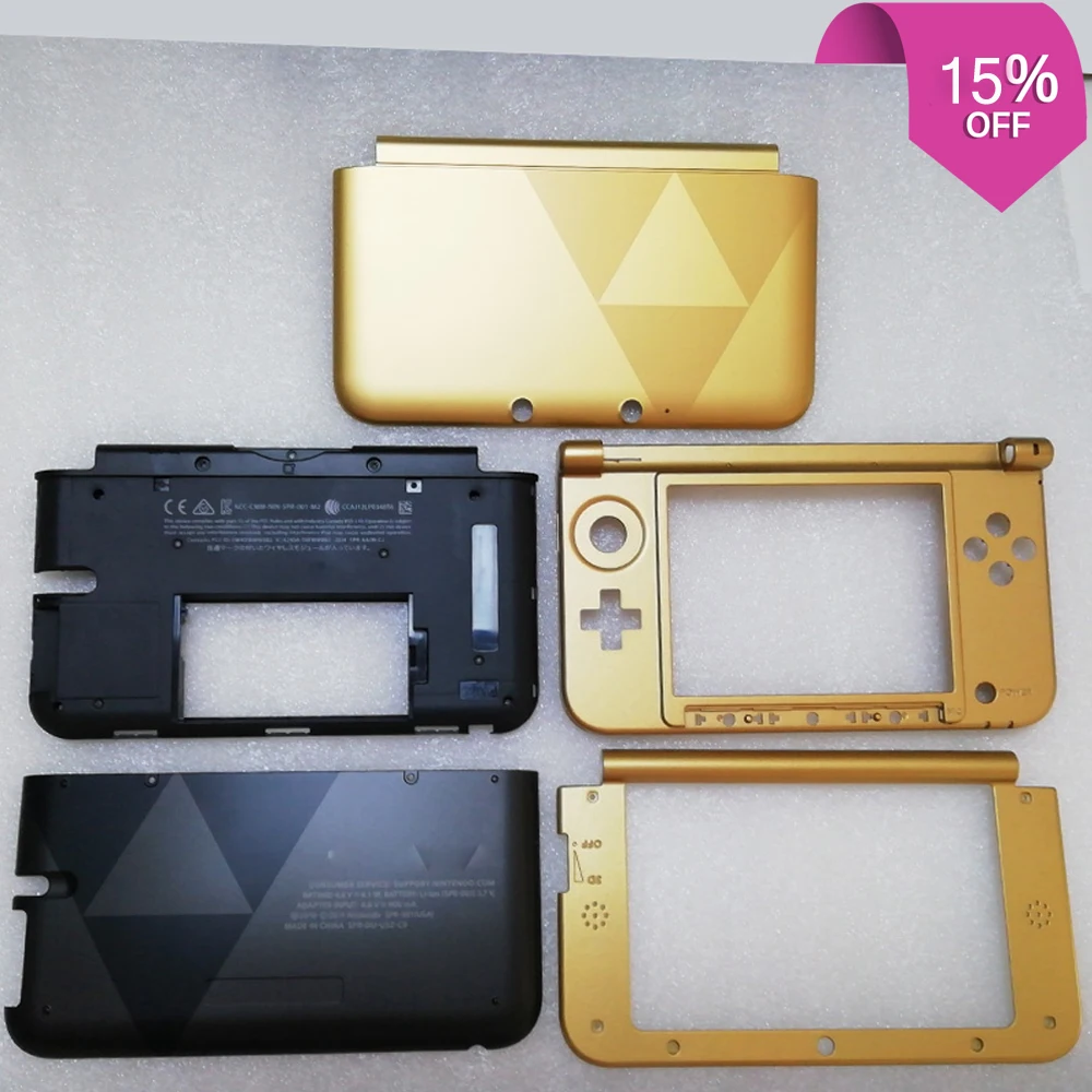 5 Dijelovi Originalne Ograničen GoldZeld a i 3 Dio Ružičaste Ljuske Za kućište Konzole Nintend Old 3DS XL