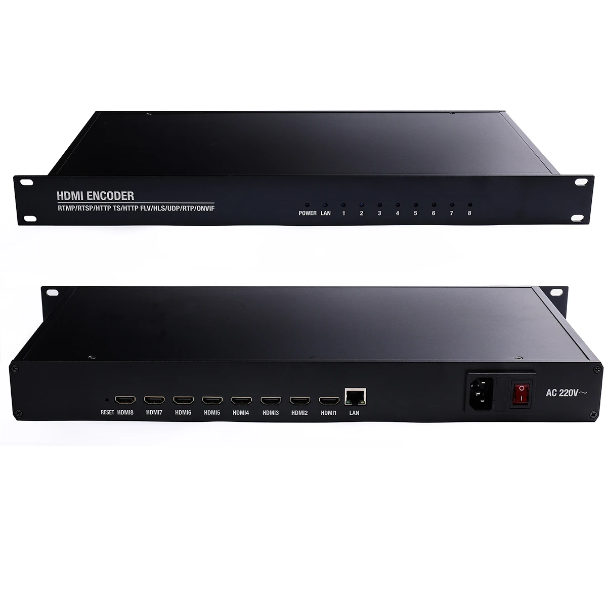 8-Kanalni HD-кодирующий konverter HDMI u IP, web-prijenos 264, kontakt oprema za IPTV / kabelske televizije s rezolucijom od 1920x1080P