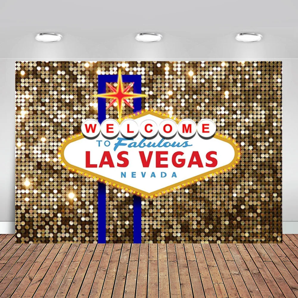Pozadine za zurke u Las Vegasu za dekoracije rođendana Dobrodošli u Las Vegas Nevjerojatan Casino night Poker Večernje Pozadinu fotografije