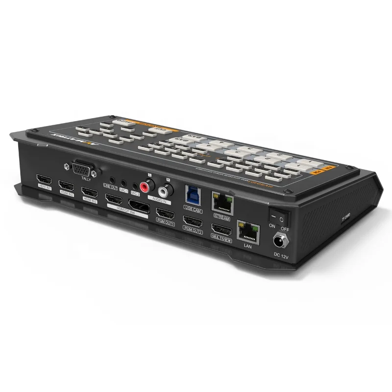 HVS0401 NOVI 5-Kanalni Switch 4 HMDI 1 DP OBS Live Streaming Avmatrix Video Switcher s HDMI Multiview