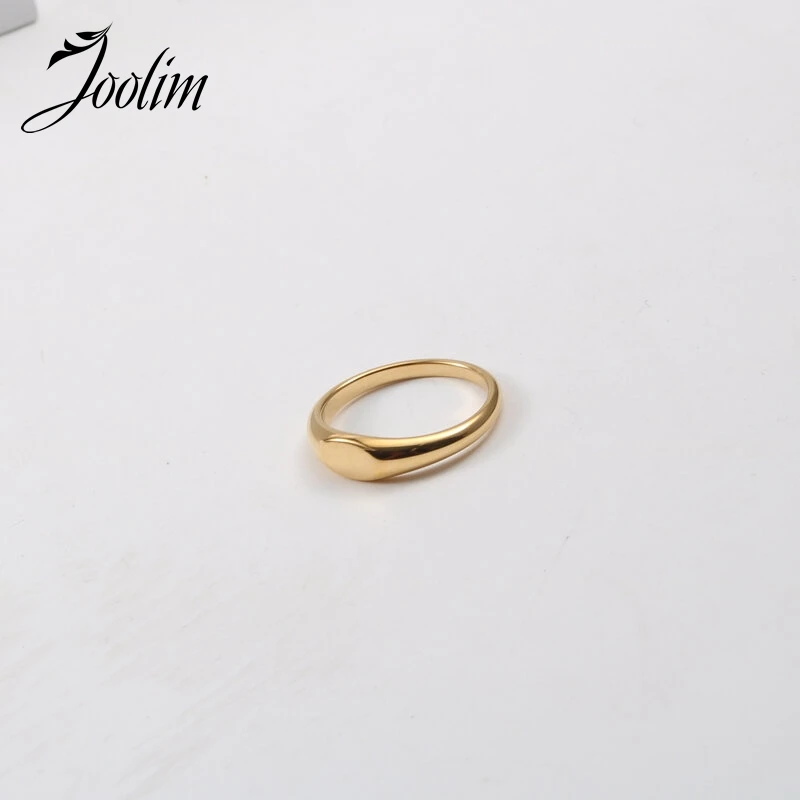 Joolim High End PVD Symple Glatka Zakrivljena Prsten za Žene Nakit od Nehrđajućeg Čelika Veleprodaja