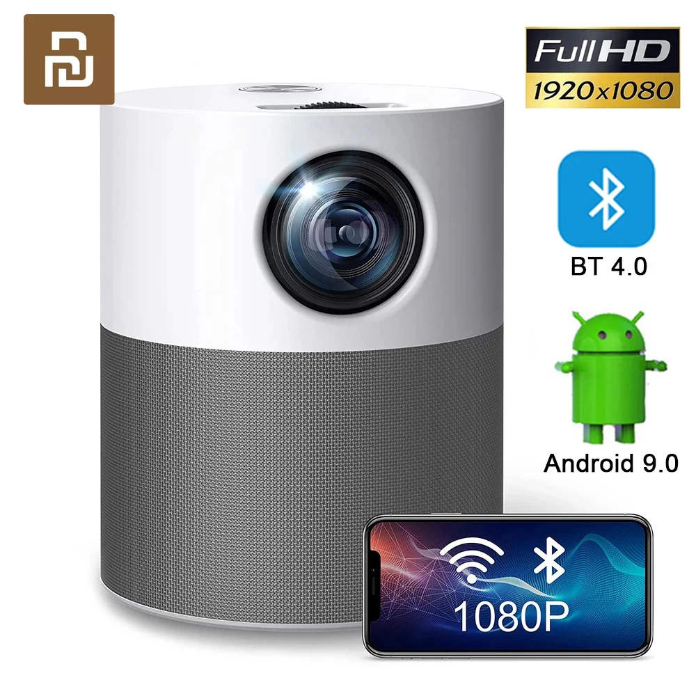 YOupin Mini Projektor Full HD 1080P P40 Led Projektor 4K Video Bluetooth Projektor 5000 Lumena Android Projektori Pametan Kućno Kino