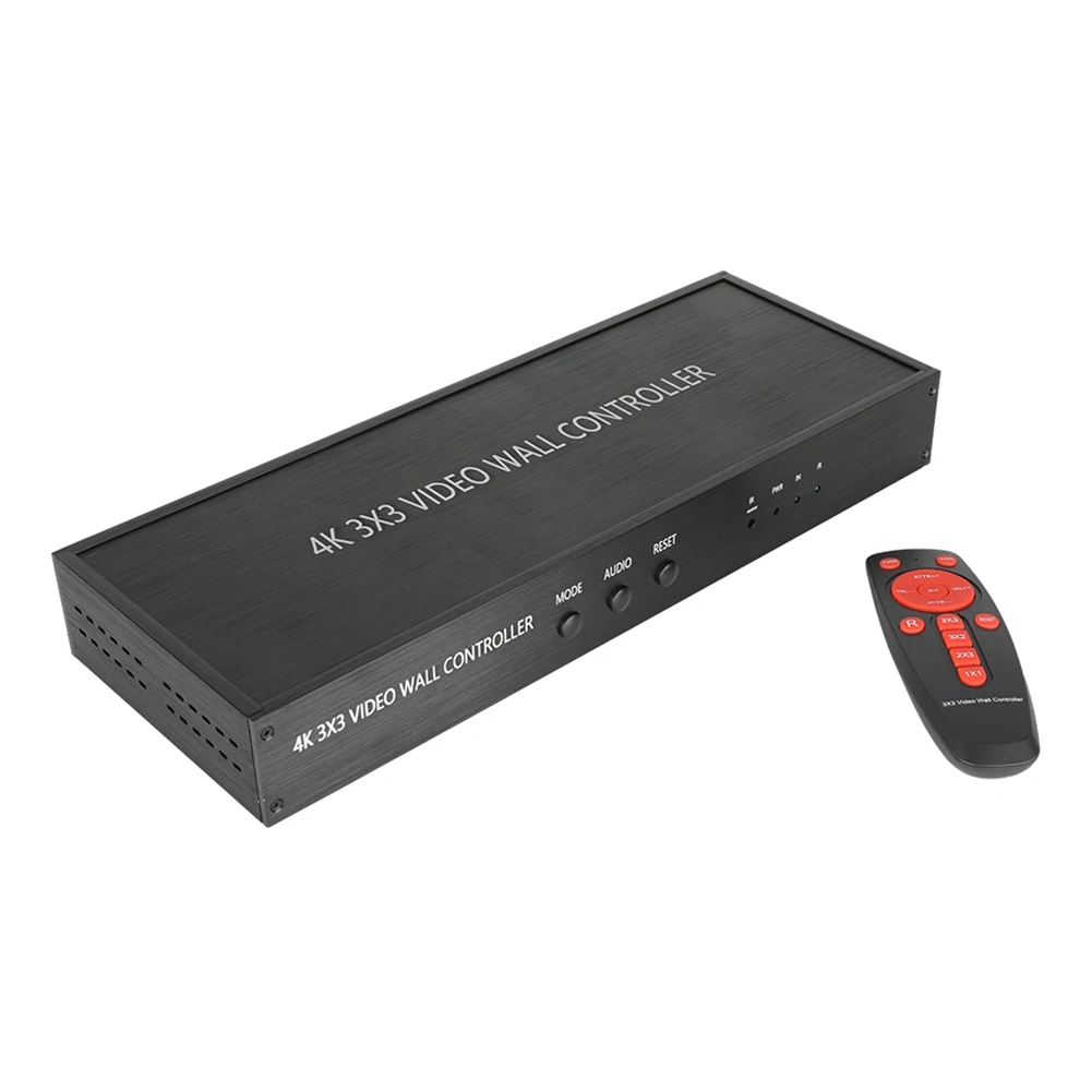 4K Zidni Kontroler Player Видеопроцессор Сплайсер Kontroler Видеостены 1 Ulaz 9 Izlaz 3x3 HDMI-kompatibilnu TV-Сплайсер Slika