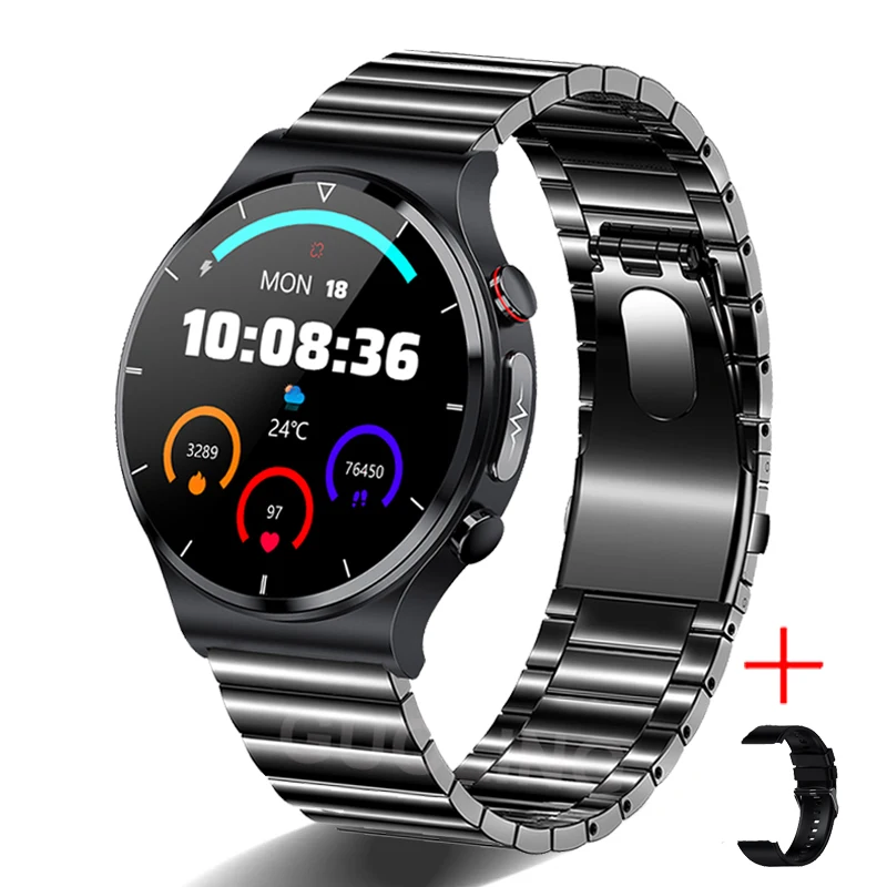 2022 Novi Pametni Sat Gospodo Fitness Tracker Monitor EKG + POENA IP68 Vodootporan Bežični Punjač 360*360 HD Smartwatch + Kutija