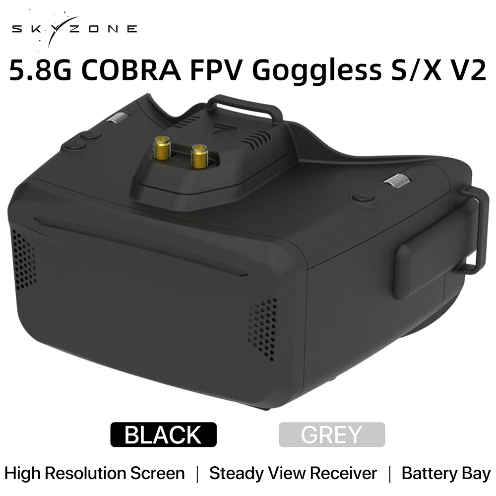 SKYZONE Cobra S X V2 FPV Video Naočale Prijemnik 5,8 G Glavobolja Tracker DVR za FPV Utrke Neradnik