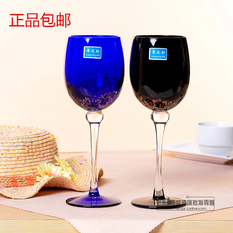 Kreativno uređenje doma obojenog stakla čaše za vino čaša crnog vina u čaši za šampanjac glavni boji kup
