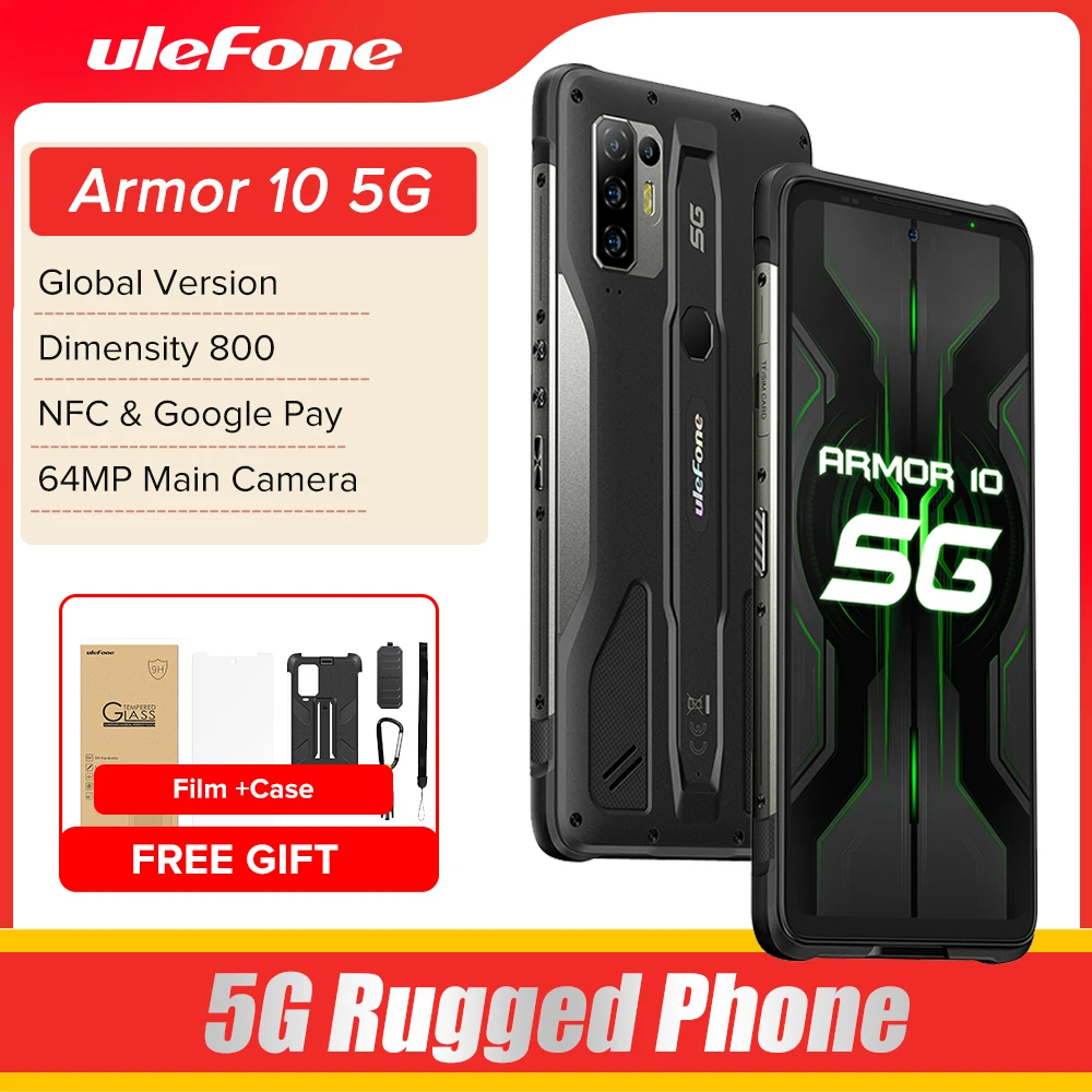 Ulefone Armor 10 5G Izdržljiv Mobitel 8 GB + 128 GB Android Vodootporan Smartphone/IP68 IP69K/6,67 