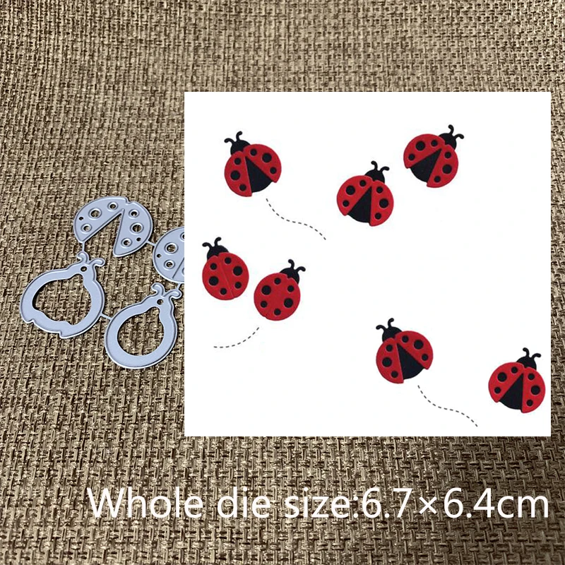 Novi Dizajn Obrt za Rezanje Metala Umire izrezati umrijeti Mini ladybugs Insekt Album Za Scrapbooking DIY Proizvodnja Razglednica Zanat Otiskivanje Umrijeti
