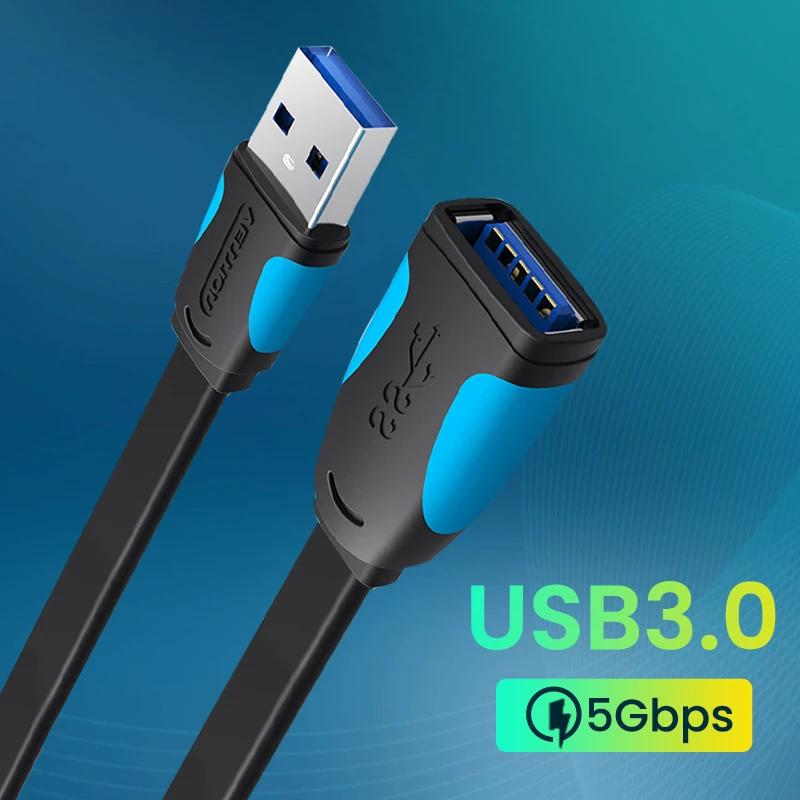 GTWIN USB 3.0 Produžni kabel USB 3,0 2,0 Produžni Kabel, Kabel za Prijenos Podataka za PC, Smart TV, Xbox One SSD Brzi Speed USB Produžni Kabel