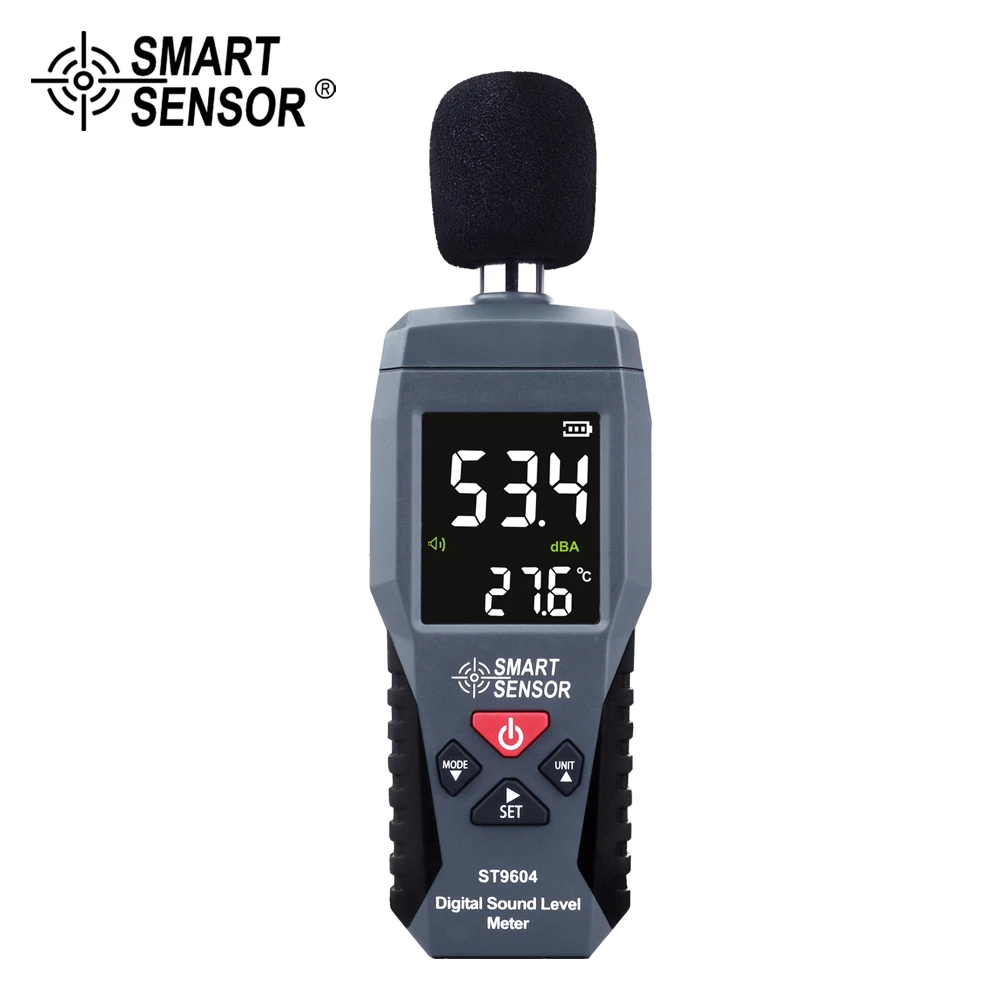 Digitalni Mjerač Razine zvuka Mjerač Mjerenje 30-130 db db Db Detektor Audio Tester Metro Dijagnostički Alat Inteligentni Senzor ST9604