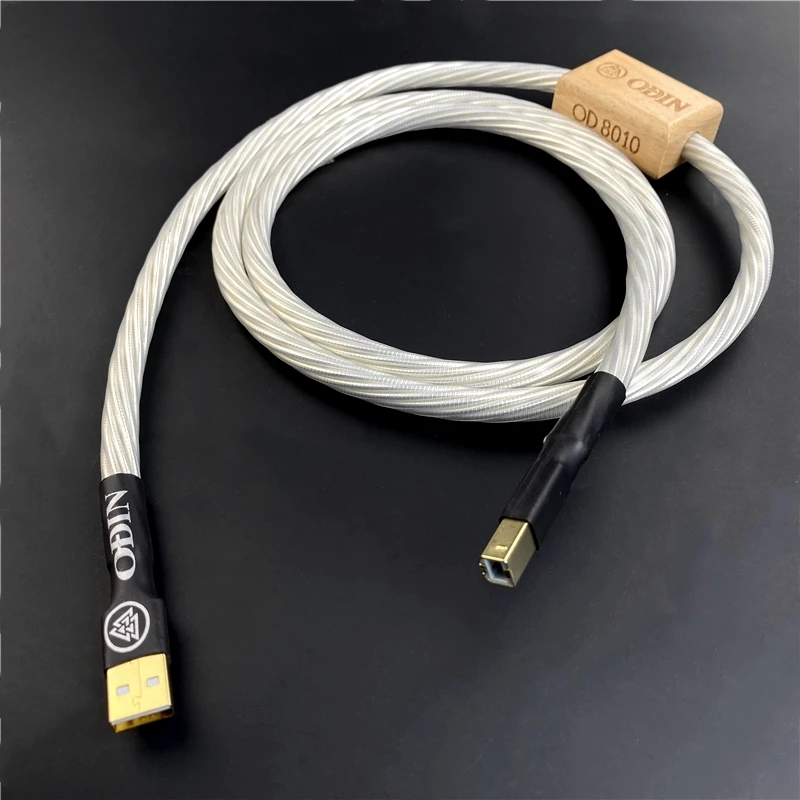 Аудиофильский Nordost Odin Dekoder DAC-Kabel za Prijenos Podataka HiFi Audio Linija Посеребренный Tip A-B USB Zvučna Kartica Digitalni Kabeli