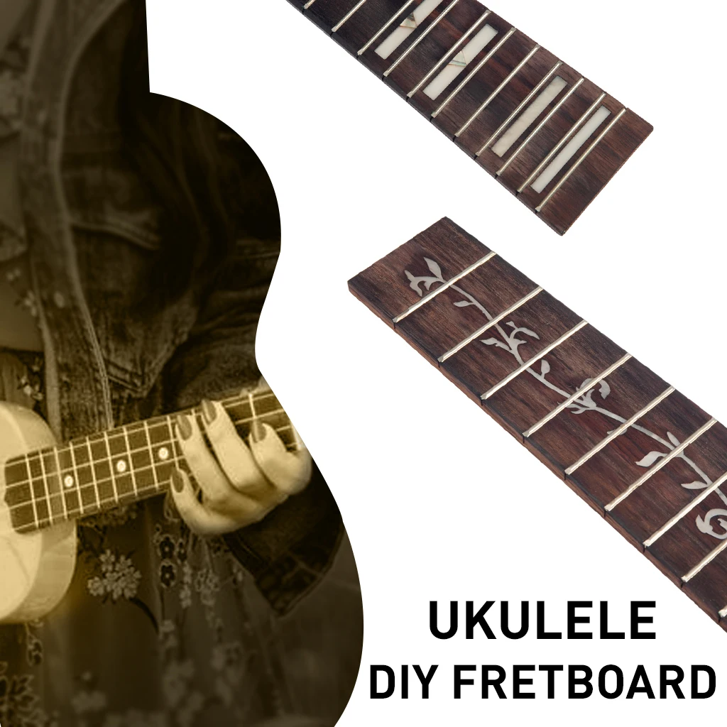 NAOMI DIY ukulele Vrat Zamjena Drvene ukulele Vrat Vrat je Čvrst Palisandr ukulele Vrat
