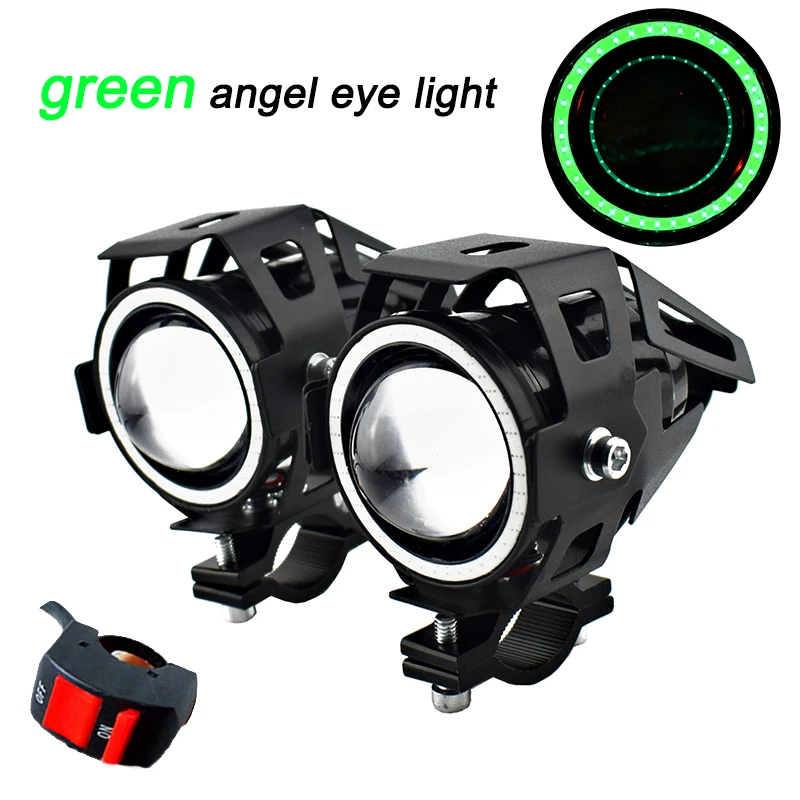 moto svjetla LED svjetiljka angel eye U7 125 W radni spot za glavu fenjer motocikl противотуманный fenjer pomoćni motor dugih svjetla vodootporan