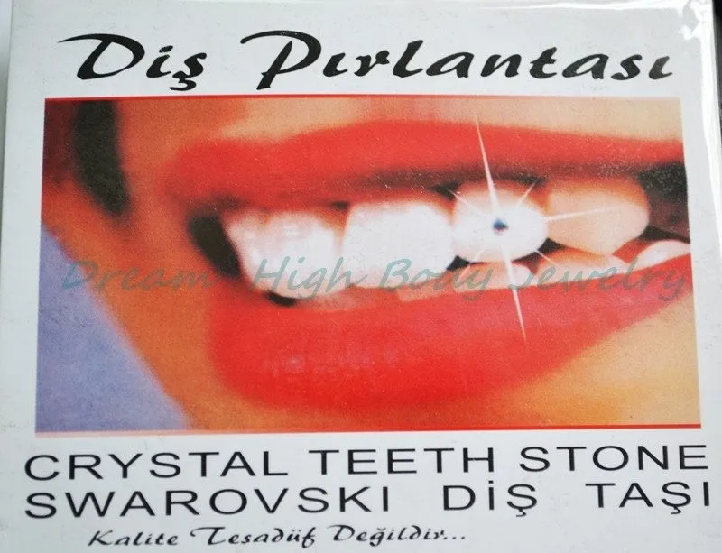 Novi Stil Privremene Zubni Nakit Najbolji Austrijski Kristali Nakit Za Zube Kristali Neobične Dekoracije za Djevojčice blista 2 mm Dragulj