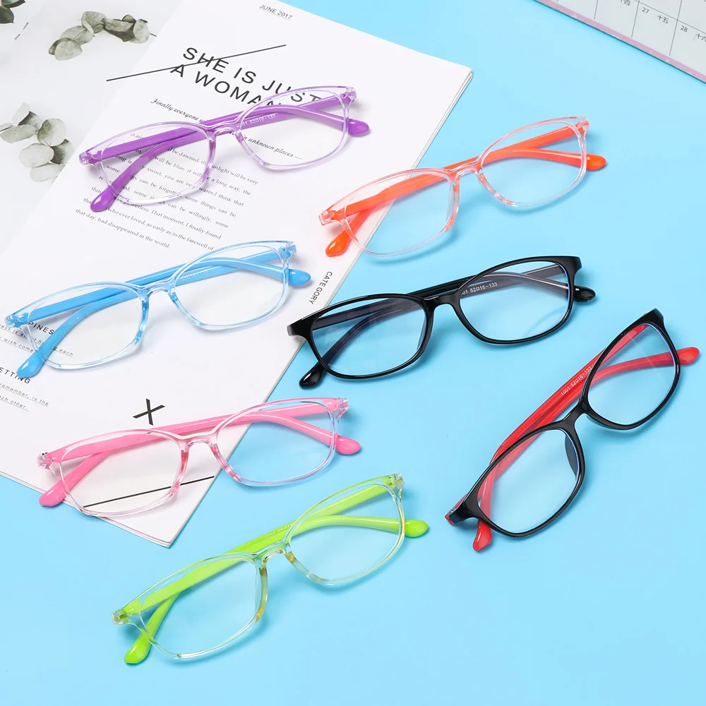 Dječji Anti-Plave Svjetleće Naočale Za Dječake I Djevojčice Računala Naočale U Meke Silikonske Ivicom Optički Naočale Sa Zaštitom Od Zračenja Naočale
