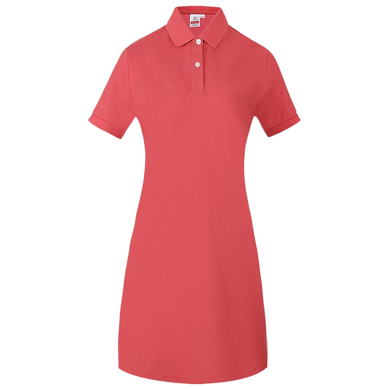2021 novo popularno pojedinim donje haljina za ciljano oglašavanje A669 kratkih rukava bordo-crvena naranča