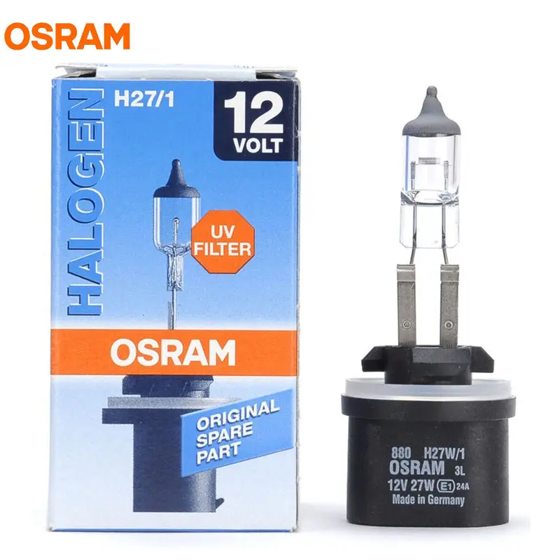 OSRAM 880 h27/1W 12V 27W 3200K PG13 Halogena Originalna maglenka Standardne žarulje rasvjeta Auto Lampa UV filter, 1X