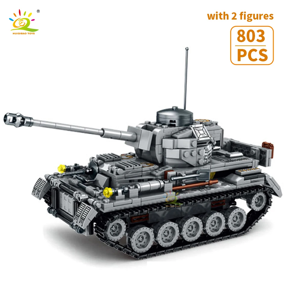 HUIQIBAO 803 kom. Vojni Srednji Tenk Panzerkampfwagen IV Model Bloka Grad Oružje WW2 Vojska Figurica Cigle Igračke Djeca