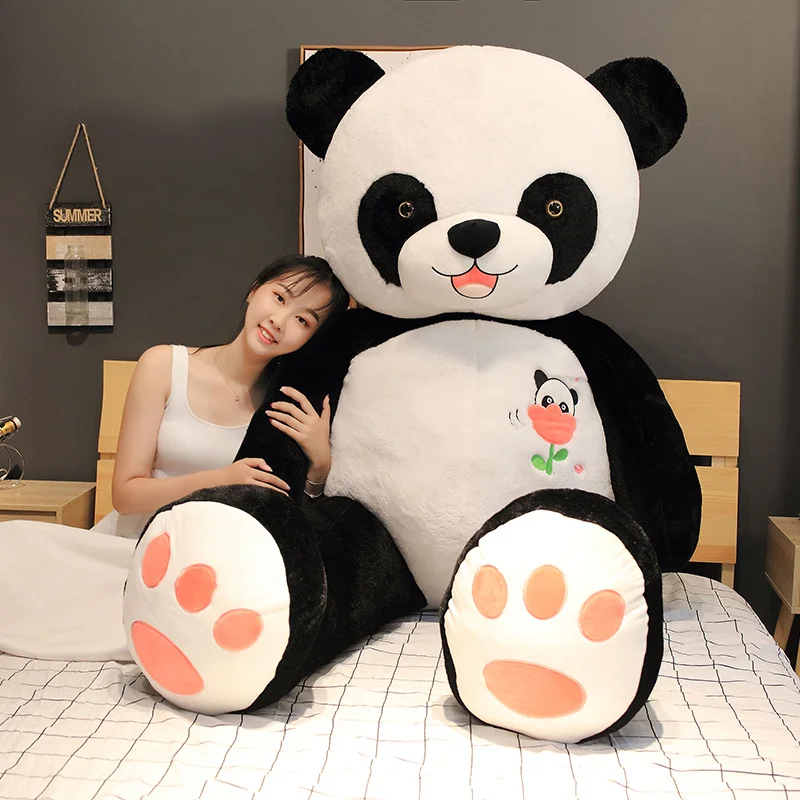60-100 cm Slatka Veliki Panda Pliš Igračke Kauč na razvlačenje Dekor Soft Crtani Životinje Jastuk Meki Slatka Lutka za Djecu na Dan Rođenja Božićni Poklon