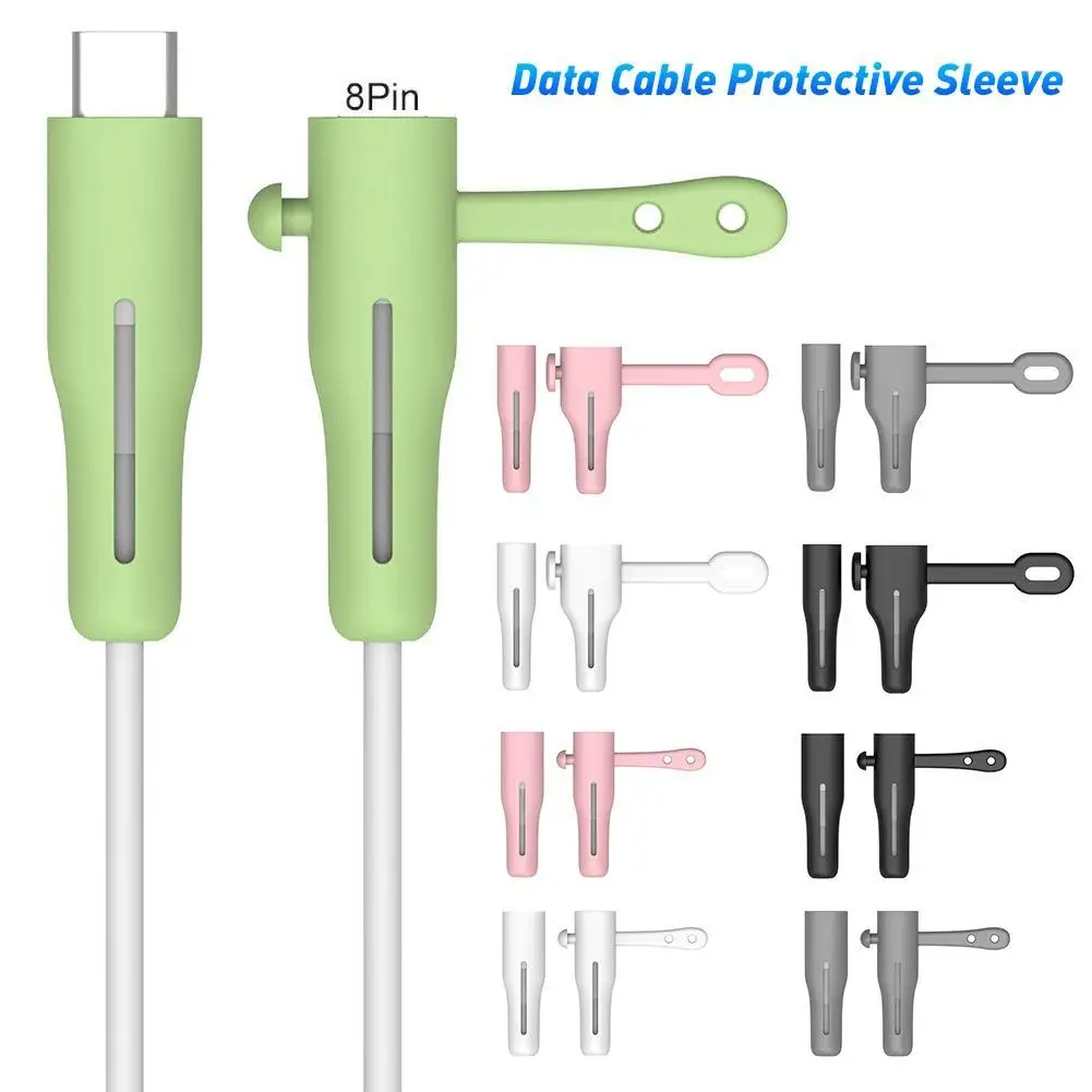 2021 Novi Zaštitnik Kabela Mekana Silikonska Torbica Za Apple iPhone USB Punjač Zaštita Kabela Čuvar zaslona Za Navijanje Žica Praktične Pribor