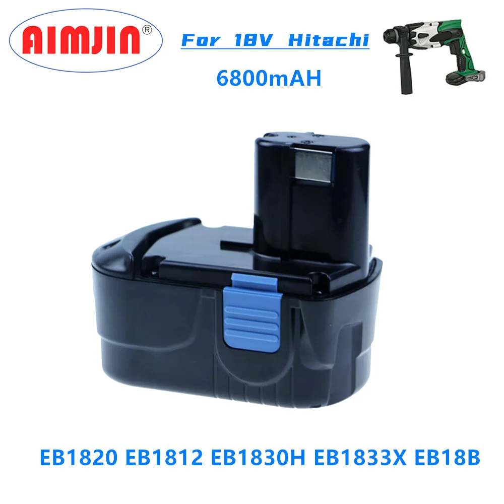 18 U 6800 mah NI-MH Punjiva Baterija za Hitachi Power Alat Odvijač Bušilica EB1820 EB1812 EB1830H EB1833X EB18B