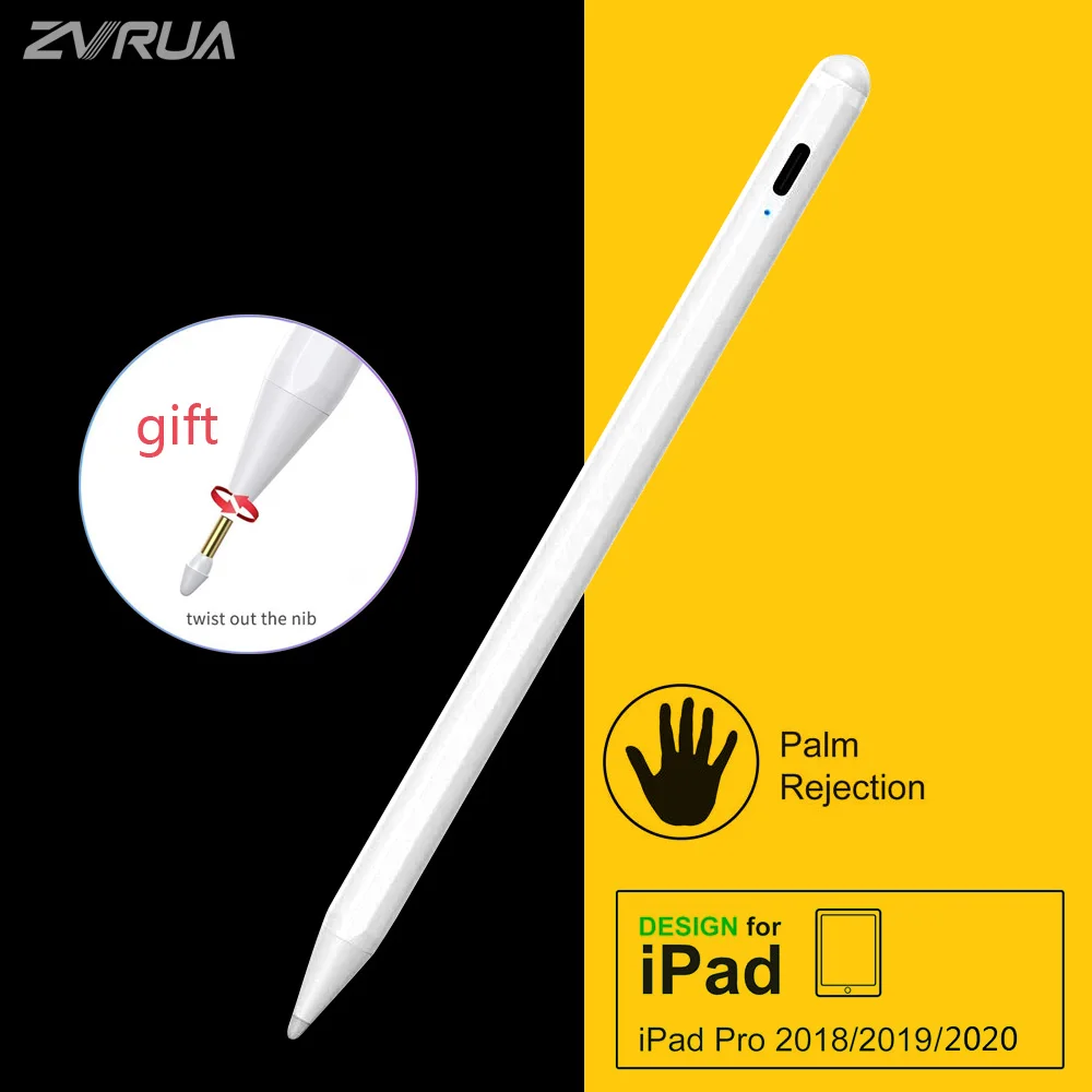 Ažurirano olovka s odstupanjem dlan za 2019 iPad Pro 12,9 11 10,2 inča / 2018 6th 9,7 / Air 3 / Mini 5 za Apple Olovka 2