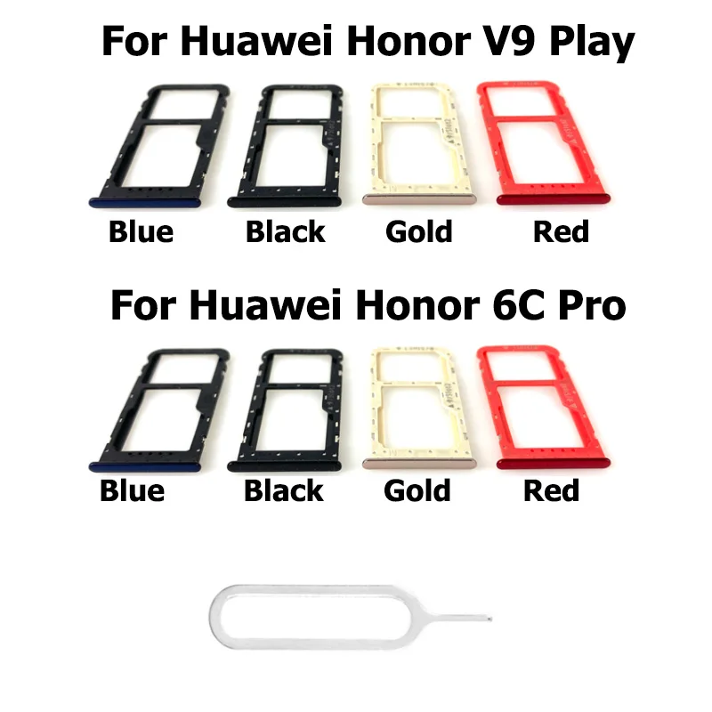 Zamjena Za Huawei Honor 6C Pro V9 Play SIM Micro SD Kartice Utor Ladica Držač rezervne Dijelove Za Popravak