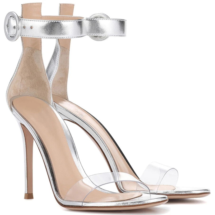2022 Novi ljetni Čubar ženske sandale na visoku petu-ukosnica s kopčom i jedan remen, moderan vjenčanje večernje haljine, ženske cipele za zurke 57-CHC-26