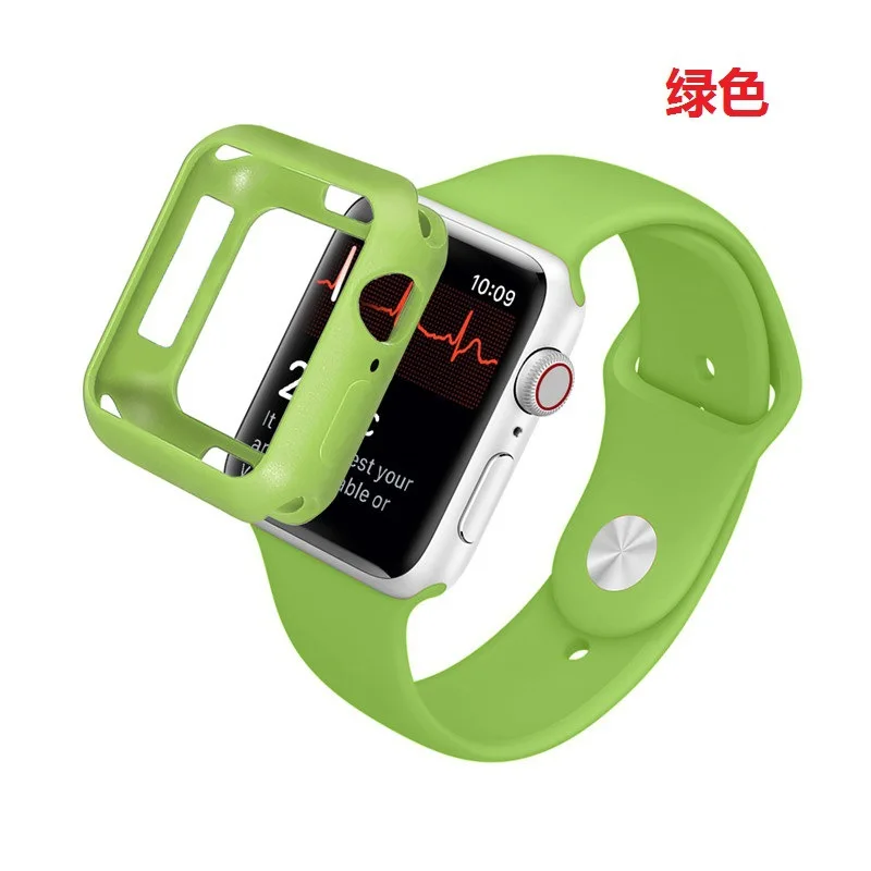 Mekana Silikonska Torbica za Apple Watch 3 2 1 42 mm 38 mm Šarena Torbica uz punu Zaštitu za iWatch 4 5 40 mm 44 mm Branik za sati