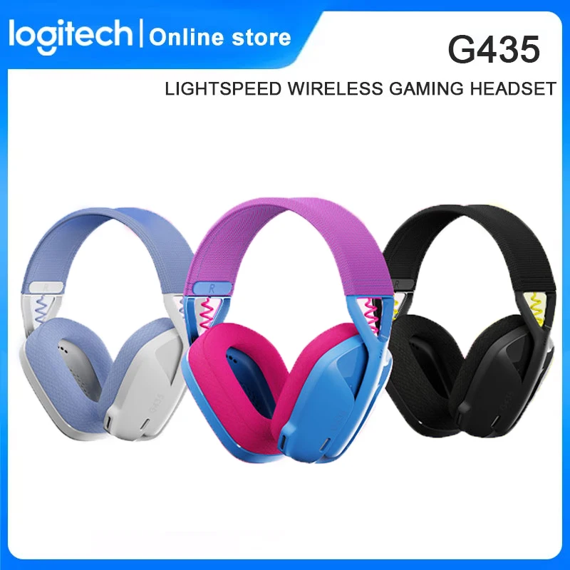 Logitech G435 brzine svjetlosti WIRELESS GAMING SLUŠALICE 7.1 Surround Zvuk Igra Bluetooth Kompatibilne Slušalice Za Igre I Glazbu