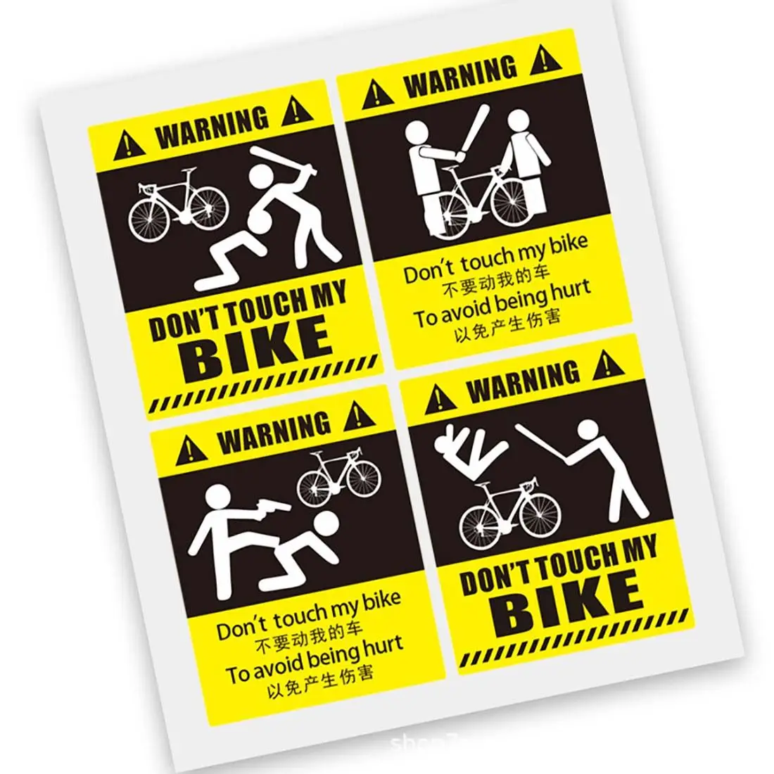 Bicikl Ne Двигай Moj Bicikl znak upozorenja na Naljepnici Okvir mtb Dekorativna Naljepnica Vodootporne PVC Naljepnica Biciklizam Auto-Pribor