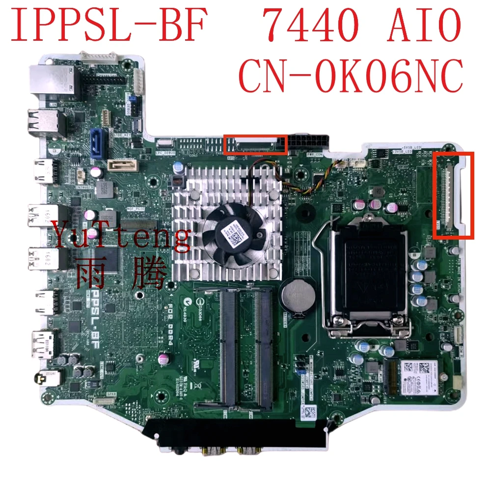 Pogodan za Dell Optiplex 7440 AIO desktop matična ploča IPSL-BF CN-0K06NC 0K06NC K06NC matična ploča je 100% radno