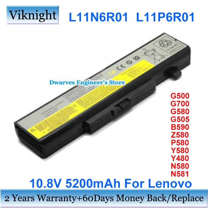 L11N6R01 L11P6R01 Baterija Za Lenovo Y580 Y480 Z480 Thinkpad E530 B480 B485 B490 B590 G480 10,8 U 5200 mah