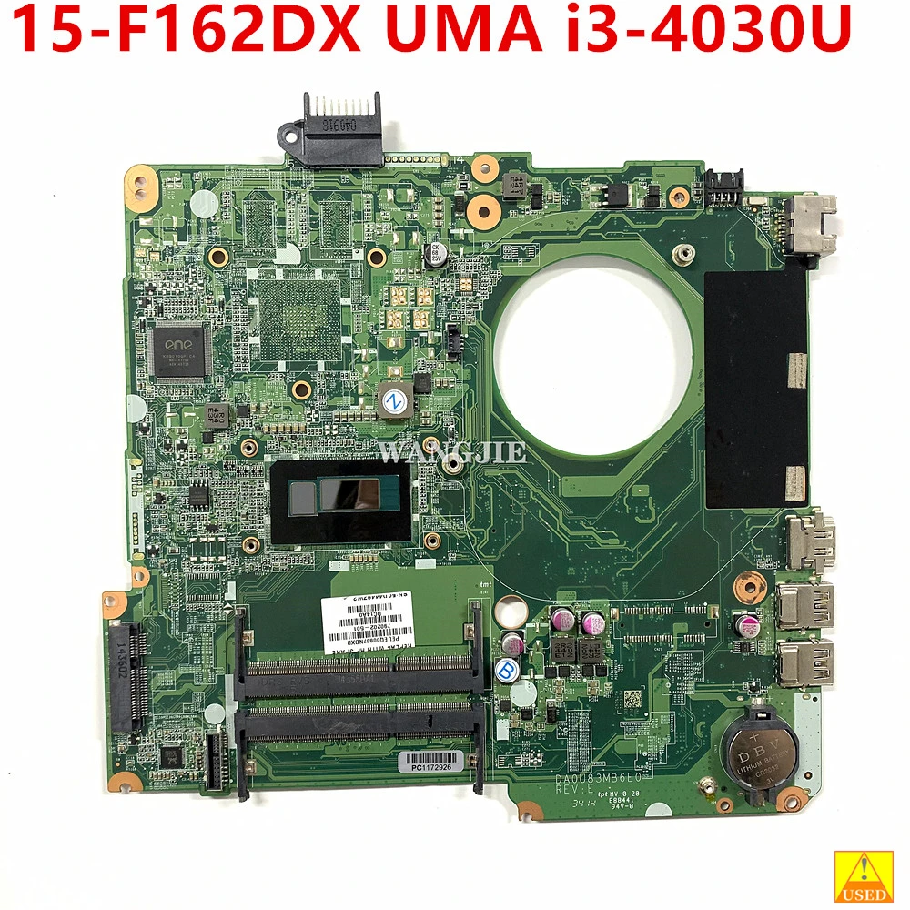 Koristi Matična ploča laptopa U83 za HP-15-N 15-F serije DA0U83MB6E0 790202-501 790202-001 s procesorom i3-4030U 100% u potpunosti ispitan