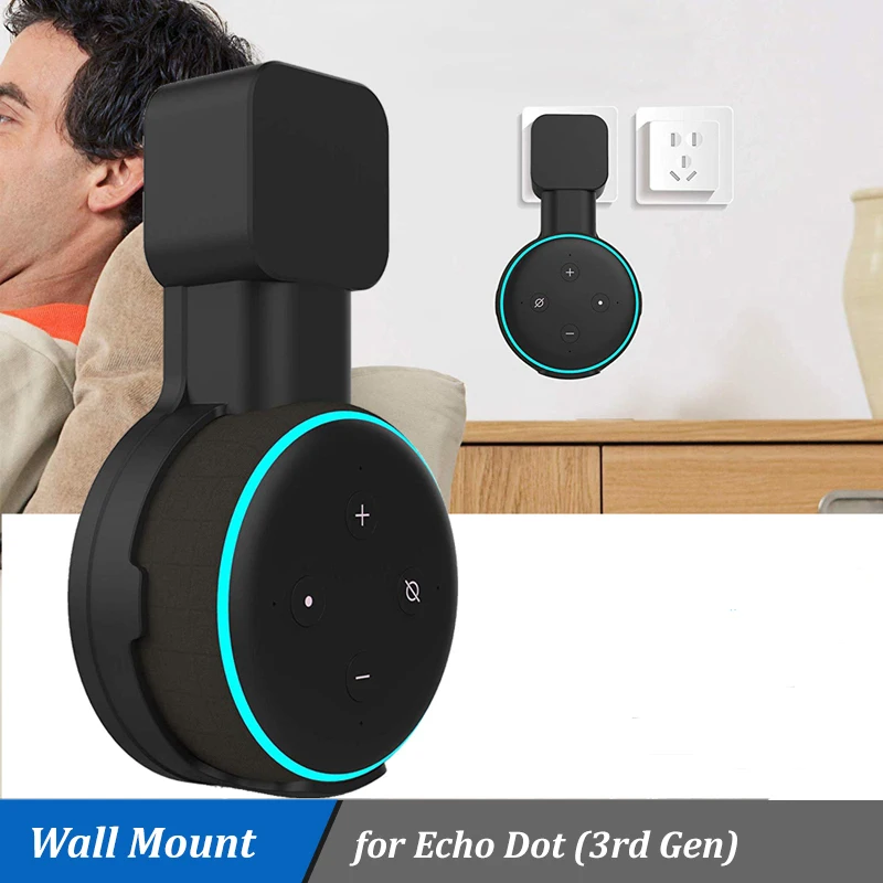 Utičnica Zid Montirati Oslonac Vješalica za Alexa Echo Dot Zvučnik 3. Generacije Kompaktan Nosač-Držač Unutrašnja Zvučna Kutija Torbica