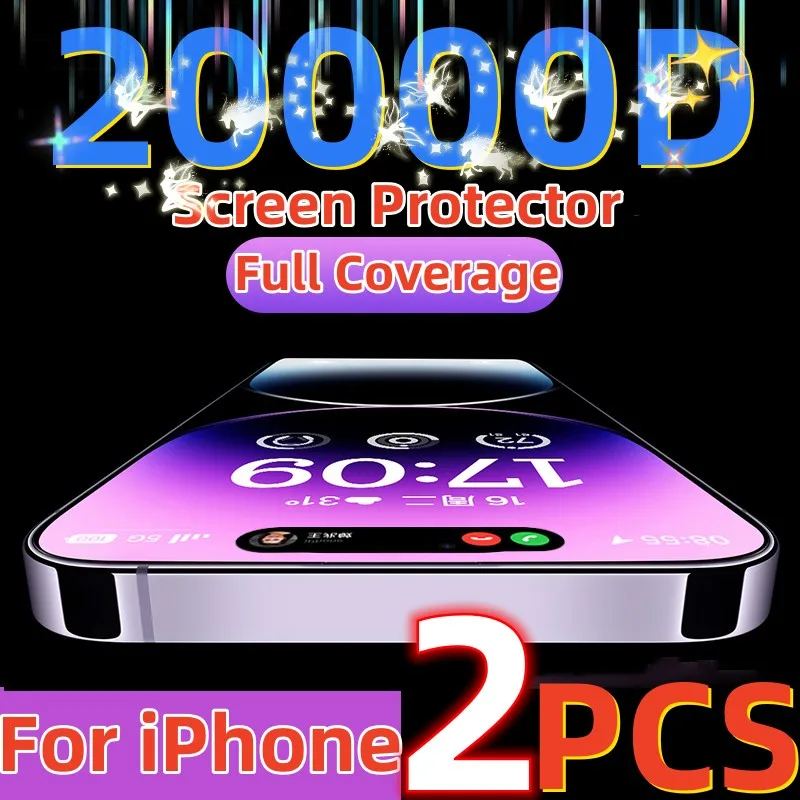20000D Zaštitno staklo punu pokrivenost za iPhone 14 Pro Max Plus Zaštitna folija za ekran za iPhone 14 Plus 14 Kaljeno staklo