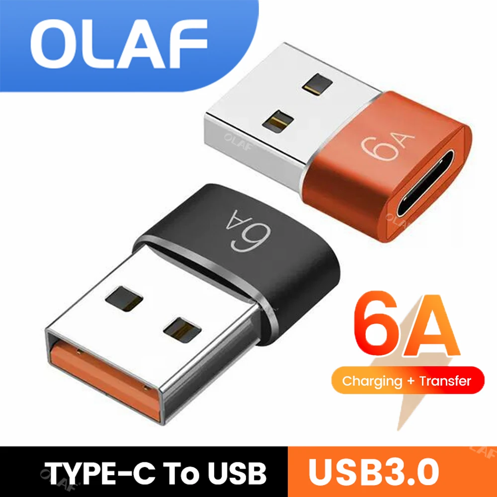 Olaf USB OTG Priključak Na Priključnicu Type C Priključak Type-C Kabel Adapter 6A Usb C Pretvarač Podataka Za Samsung Xiaomi iPhone USB Adaptera