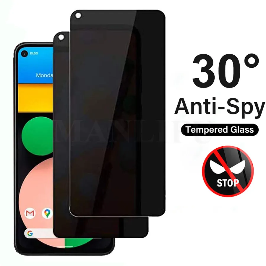 3D Anti Spyware Kaljeno Staklo Za Google Pixel 6 Pro 5 3a 4 XL 5a 4a 4G Zaštita zaslona Privatnosti Google Pixel 6a 4 4a 5a 5G Staklo