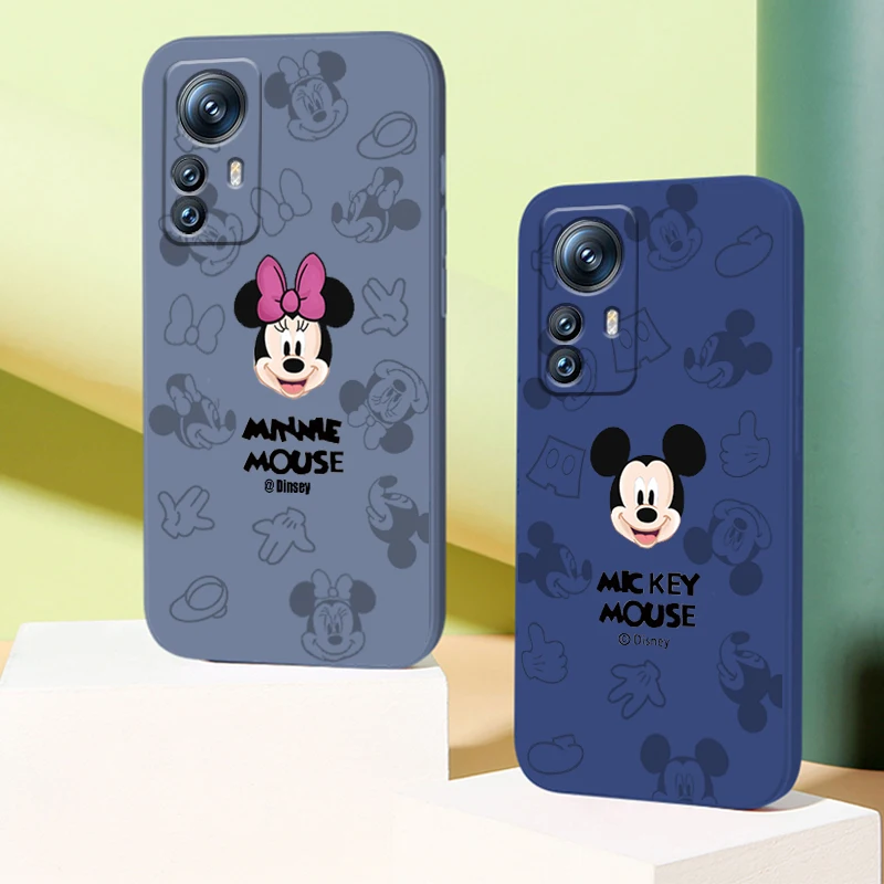 Torbica Za telefon s Mickey i Minnie Mouse Disney za Xiaomi Mi 12T 12S 12 12X 11i 11T 11 10 10S 10T Pro Lite Ultra 5G Tekuća Uže Funda