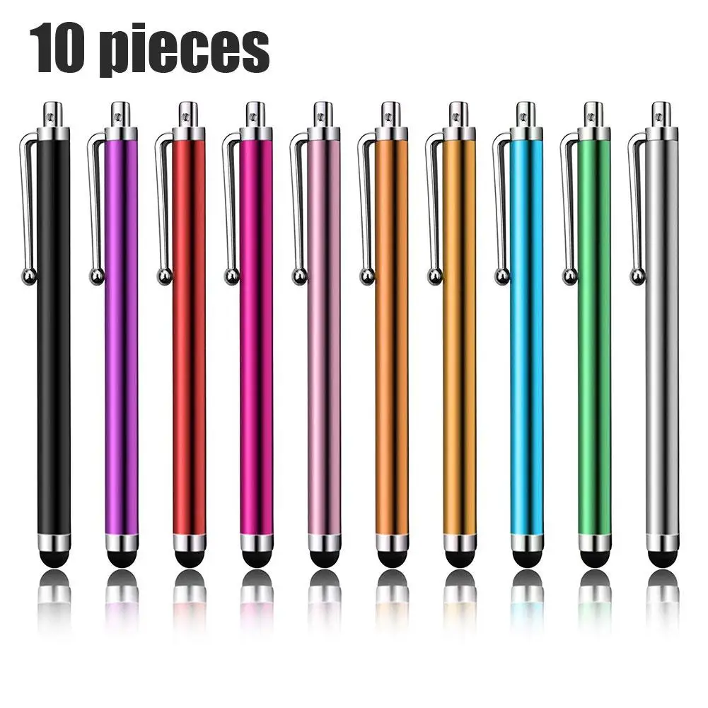 10 Kom. Kapacitivni Digitalna olovka Ten Stylus s dodirnim zaslonom, Kompatibilan sa Dodacima za tablete iPad i iPhone (mješoviti boja)
