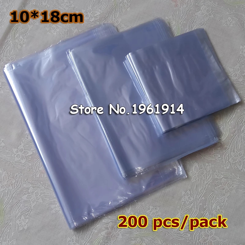 10x18 cm 200 kom. PVC psihijatar paketa / Prozirne Membrane Plastične Kozmetičke Pakiranje paketa / plastični термоусадочный torba