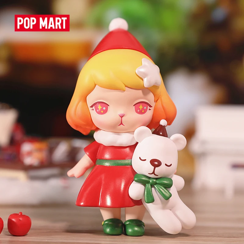 POP MART Bunny Božićno Serija Slijepa Kutija Naplativa Slatka Figurica Kawai Igračke Figure rođendanski Poklon Tajanstvena Kutija