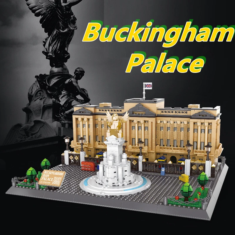 Wange Dizajnera Arhitektura Buckinghamska Palača Model Zgrade od Cigle Lijepa Kuća Juguetes Edukativne Igračke za Djecu Pokloni